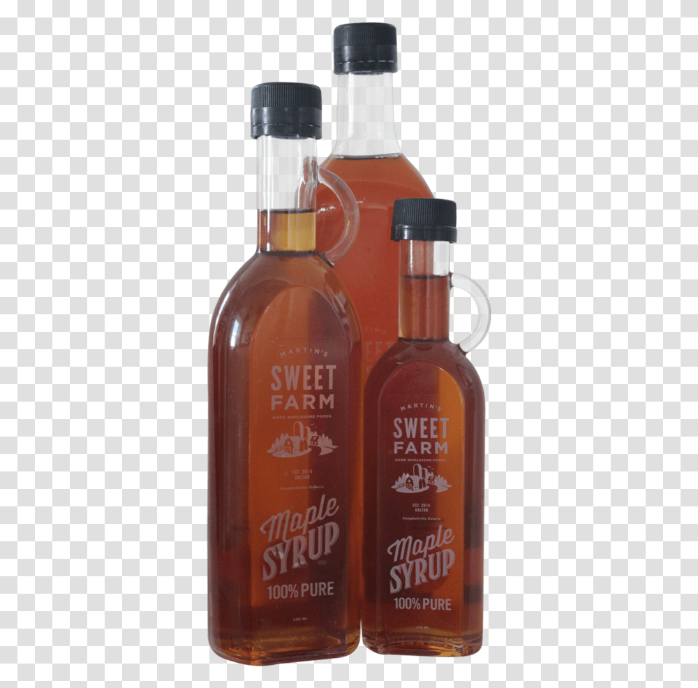 Maple Syrup Glass Bottle, Beer, Alcohol, Beverage, Drink Transparent Png