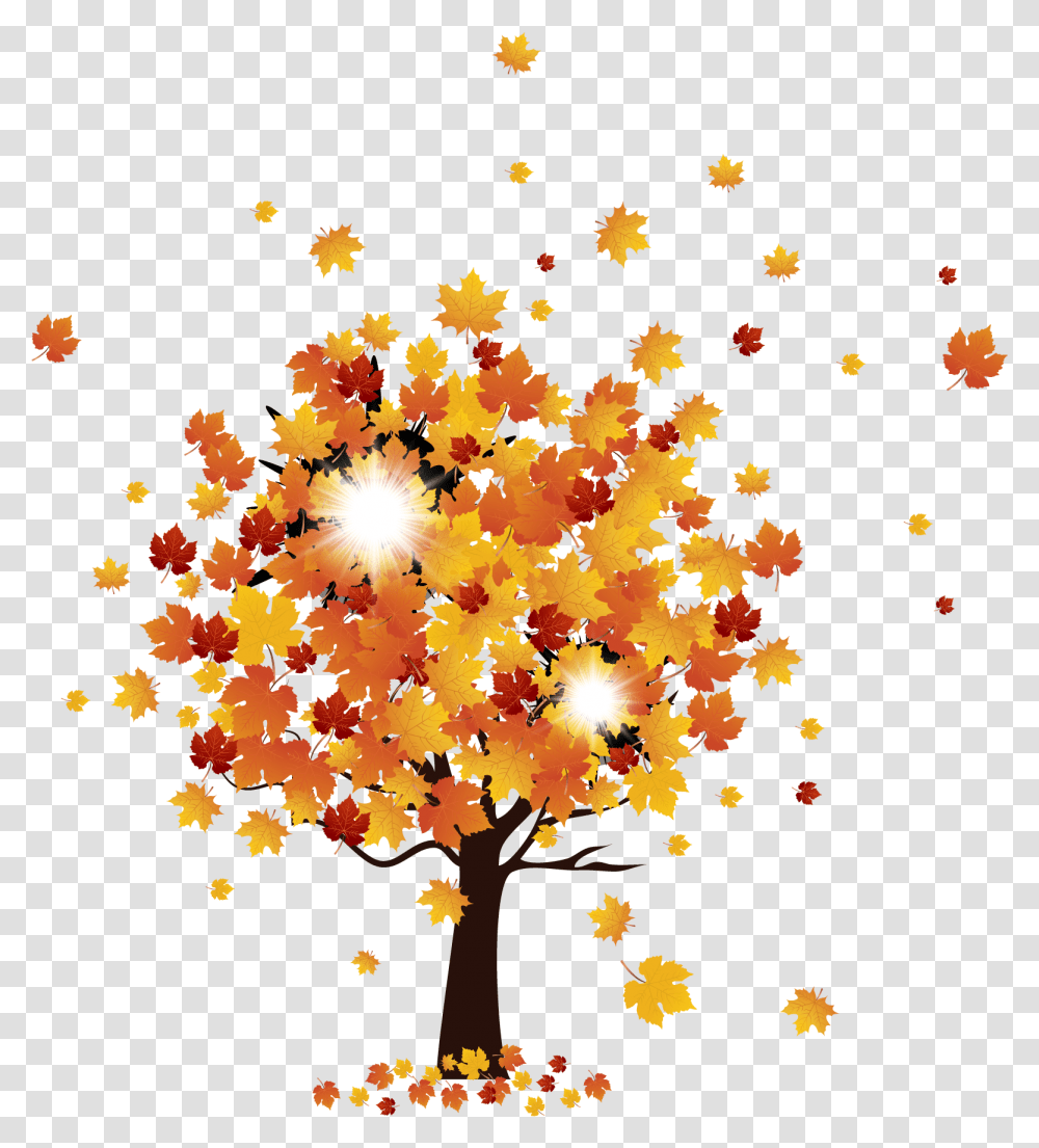 Maple Tree Autumn Graphic, Outdoors, Paper Transparent Png