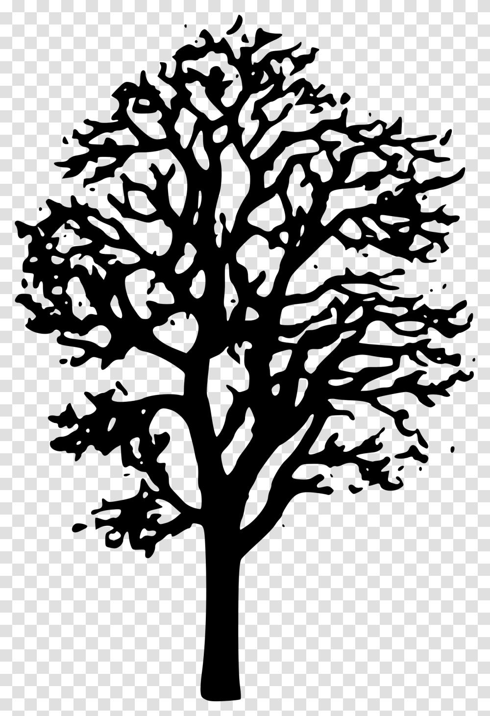 Maple Tree Clip Arts Tree Clipart Black And White, Gray, World Of Warcraft Transparent Png