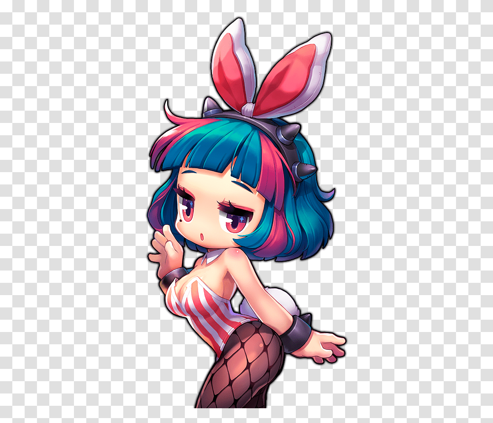 Maplestory 2 Bunny Girl Right By, Manga, Comics Transparent Png