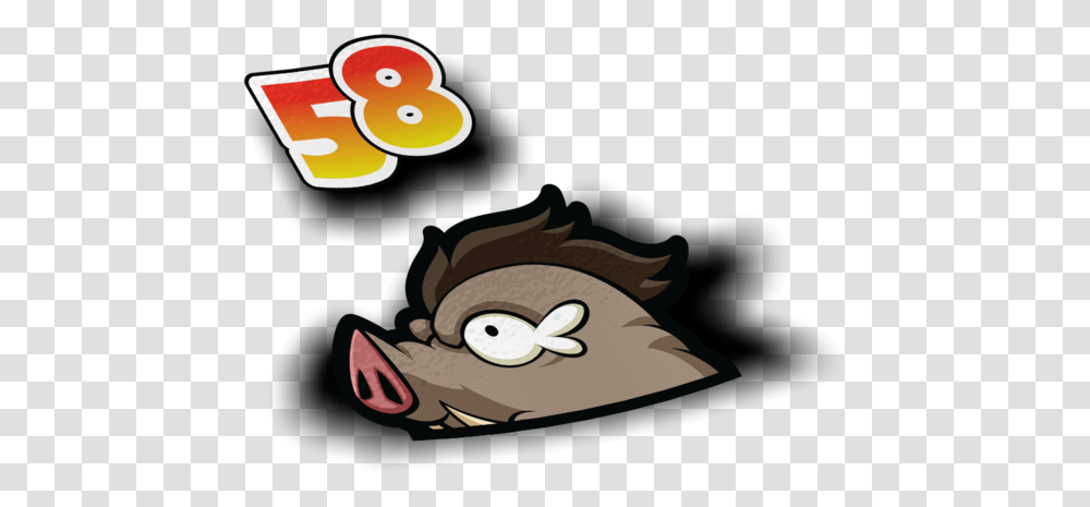 Maplestory Wild Boar Peeker Sticker Fictional Character, Text, Label, Animal, Vulture Transparent Png