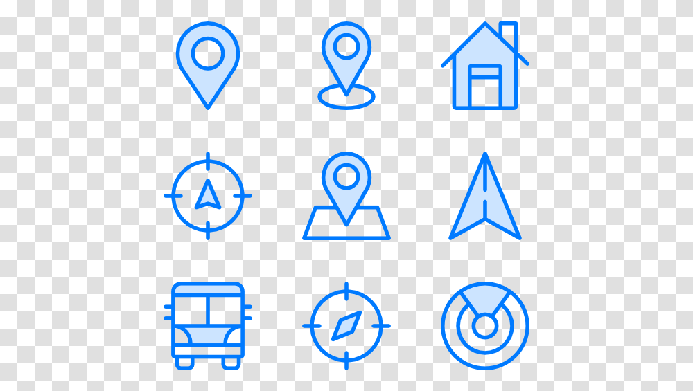 Maps And Location Icon Moon Sun, Alphabet, Number Transparent Png