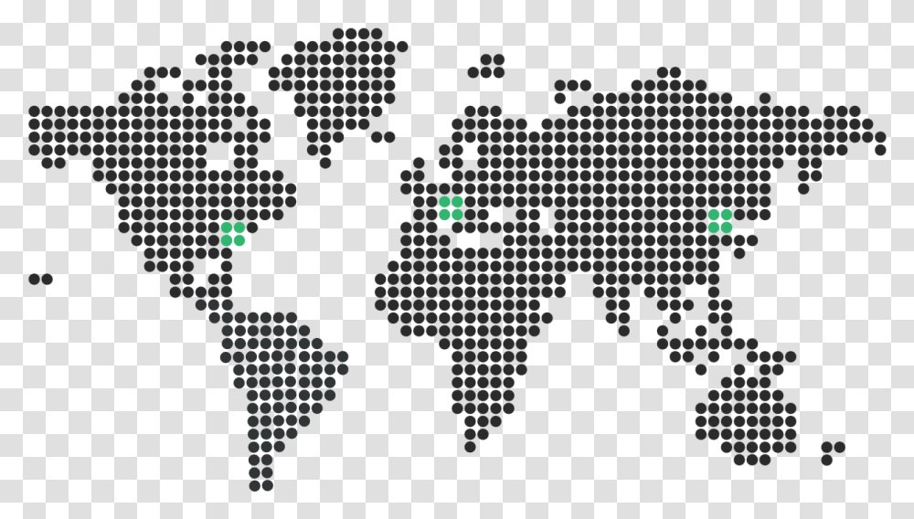 Maps Vector Digital World World Map Dots, Pac Man, Urban Transparent Png