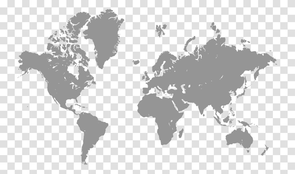 Maps Vector Emea World Map Grey, Diagram, Plot, Atlas, Poster Transparent Png