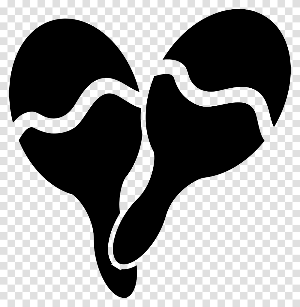 Maraca Icon, Stencil, Mustache, Heart, Silhouette Transparent Png