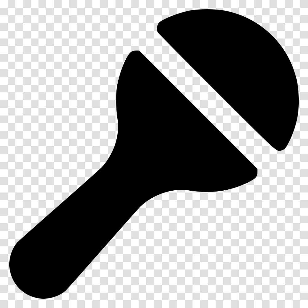 Maracas Clipart Black And White, Hammer, Tool, Silhouette, Axe Transparent Png