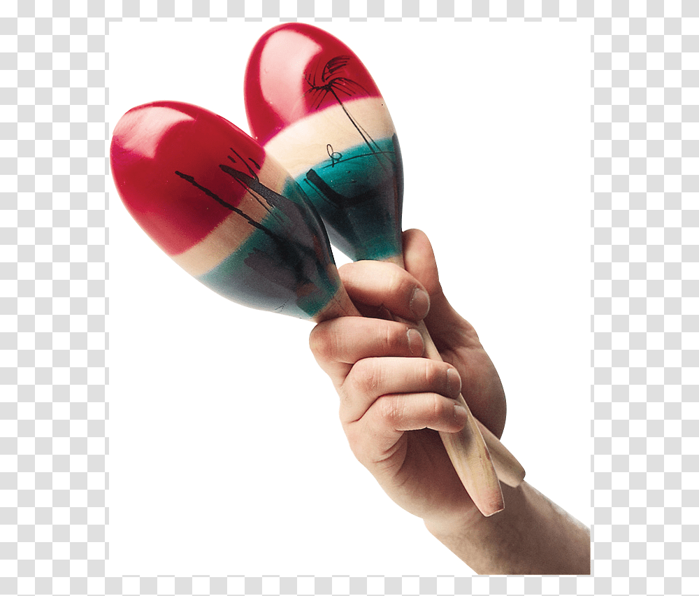 Maracas In One Hand, Musical Instrument, Person, Human Transparent Png
