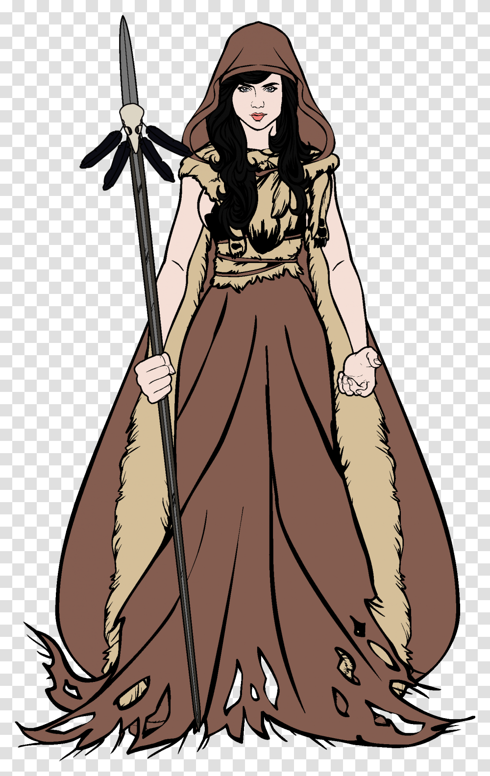 Marala Barbarian Witch Illustration, Costume, Person, Cloak Transparent Png