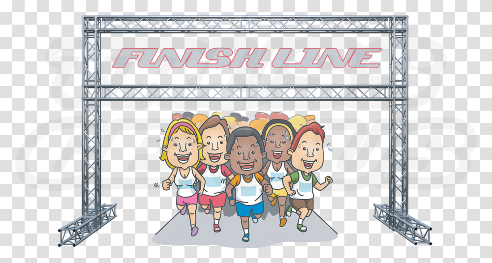 Marathon Finish Lines Truss Finish Lines Aluminum Running To The Finish Line, Advertisement, Poster, Flyer, Paper Transparent Png