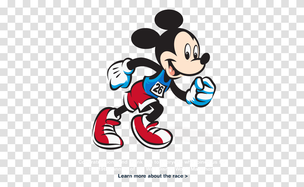 Marathon Mickey Mouse Running, Sport, Poster, Team Sport Transparent Png