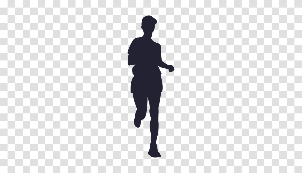 Marathon Running Female Silhouette, Person, Hand, Walking, Light Transparent Png