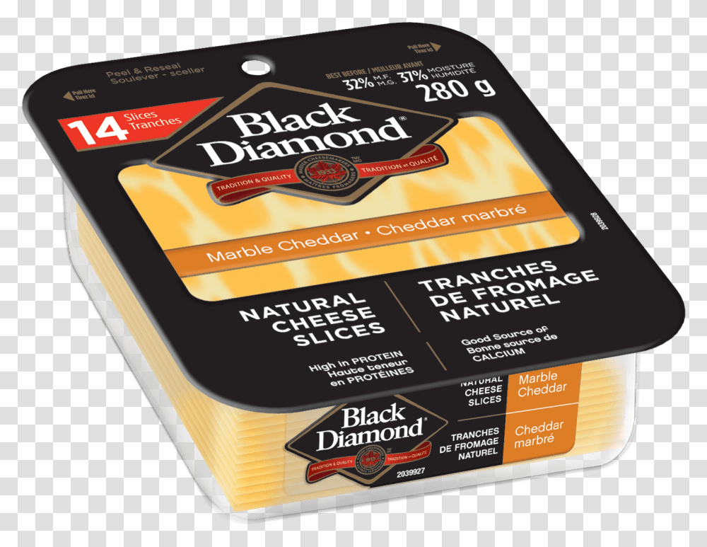 Marble Cheddar Natural Cheese Slices 280g Black Diamond Marble Cheese Slice, Flyer, Poster, Paper, Advertisement Transparent Png