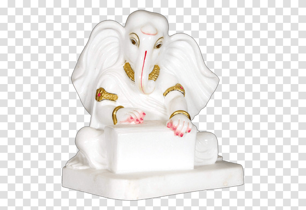 Marble Ganesh Statues Statue, Figurine, Wedding Cake, Dessert, Food Transparent Png