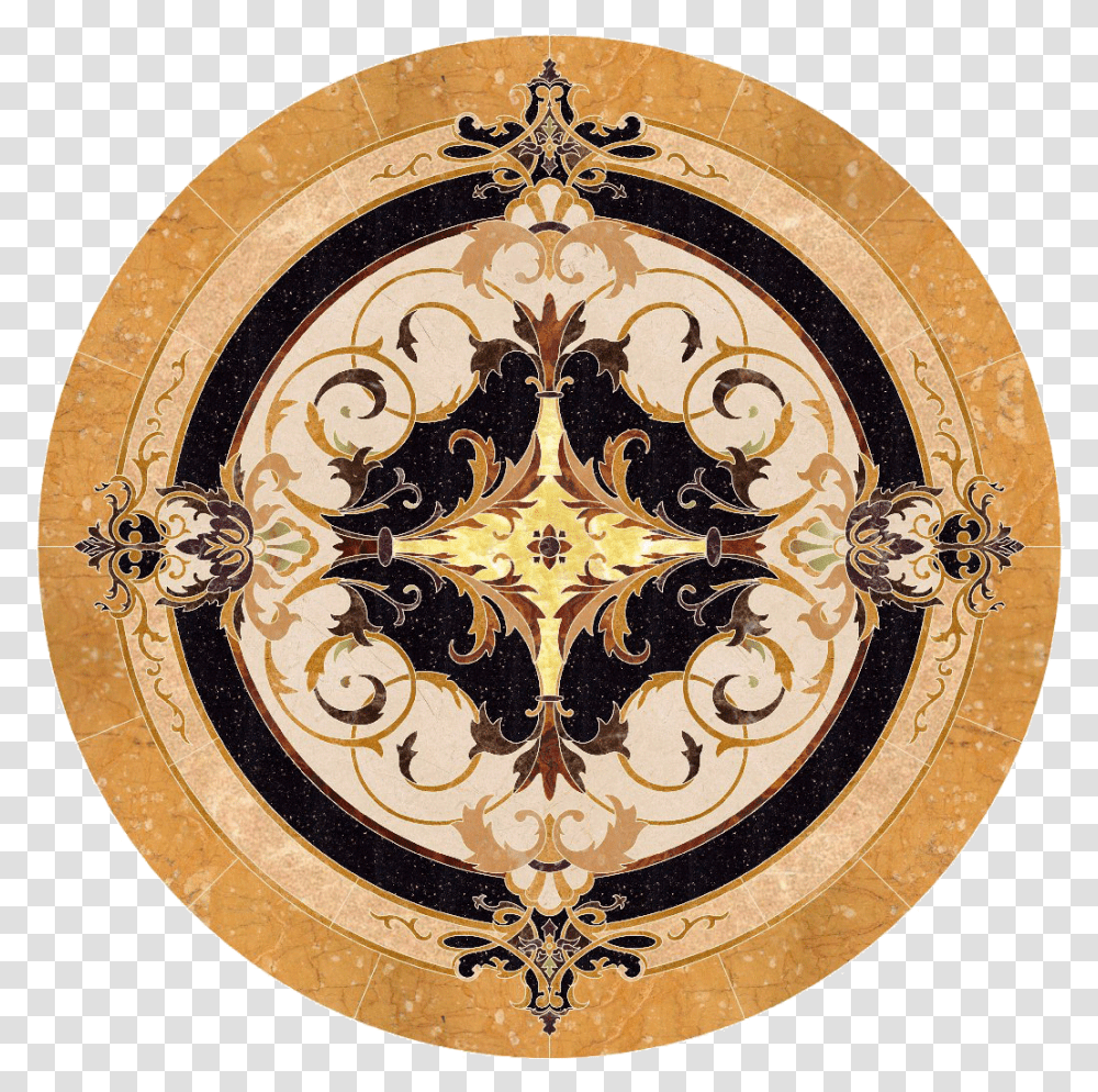 Marble Inlay Floor Square Download Tile Medallion For Floors, Chandelier, Lamp, Compass Transparent Png