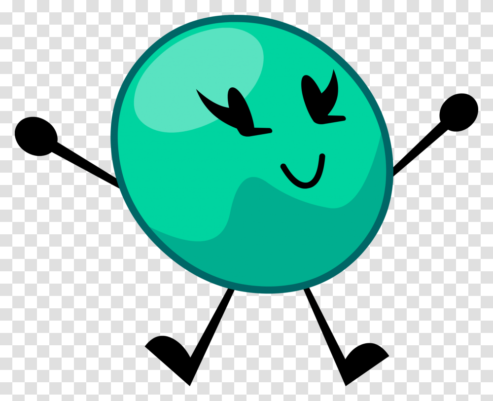 Marble Notebook Clipart Green Bubble Bfdi, Sphere Transparent Png
