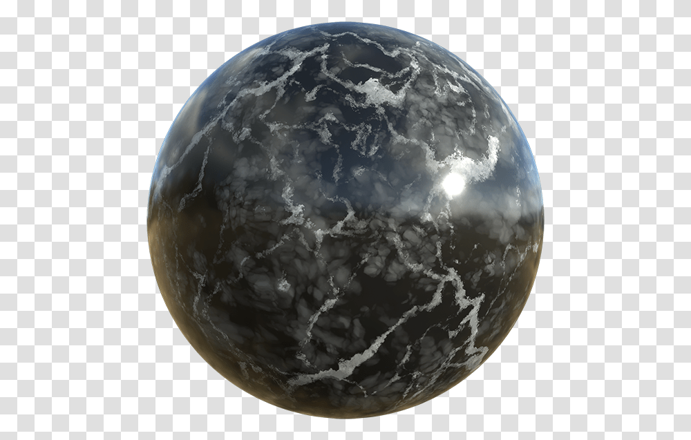 Marble Texture With White Cracks And Black Background Sphere, Moon, Outer Space, Night, Astronomy Transparent Png