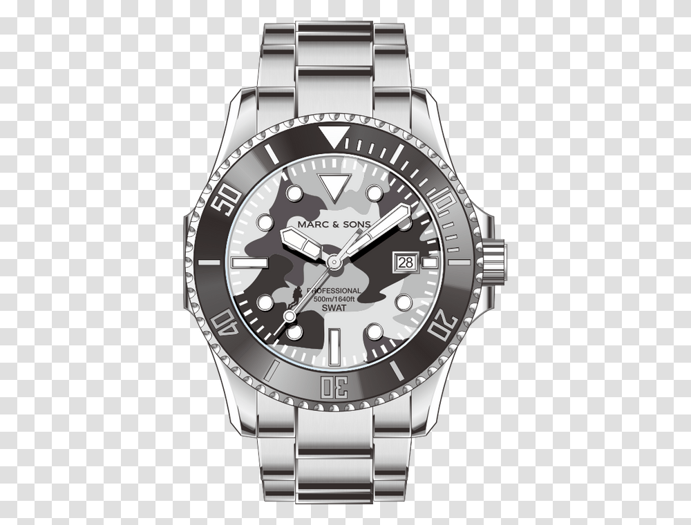 Marc Amp Sons Limited Special Edition Dwfb Marc Amp Sons 500m Diver, Wristwatch, Clock Tower, Architecture, Building Transparent Png