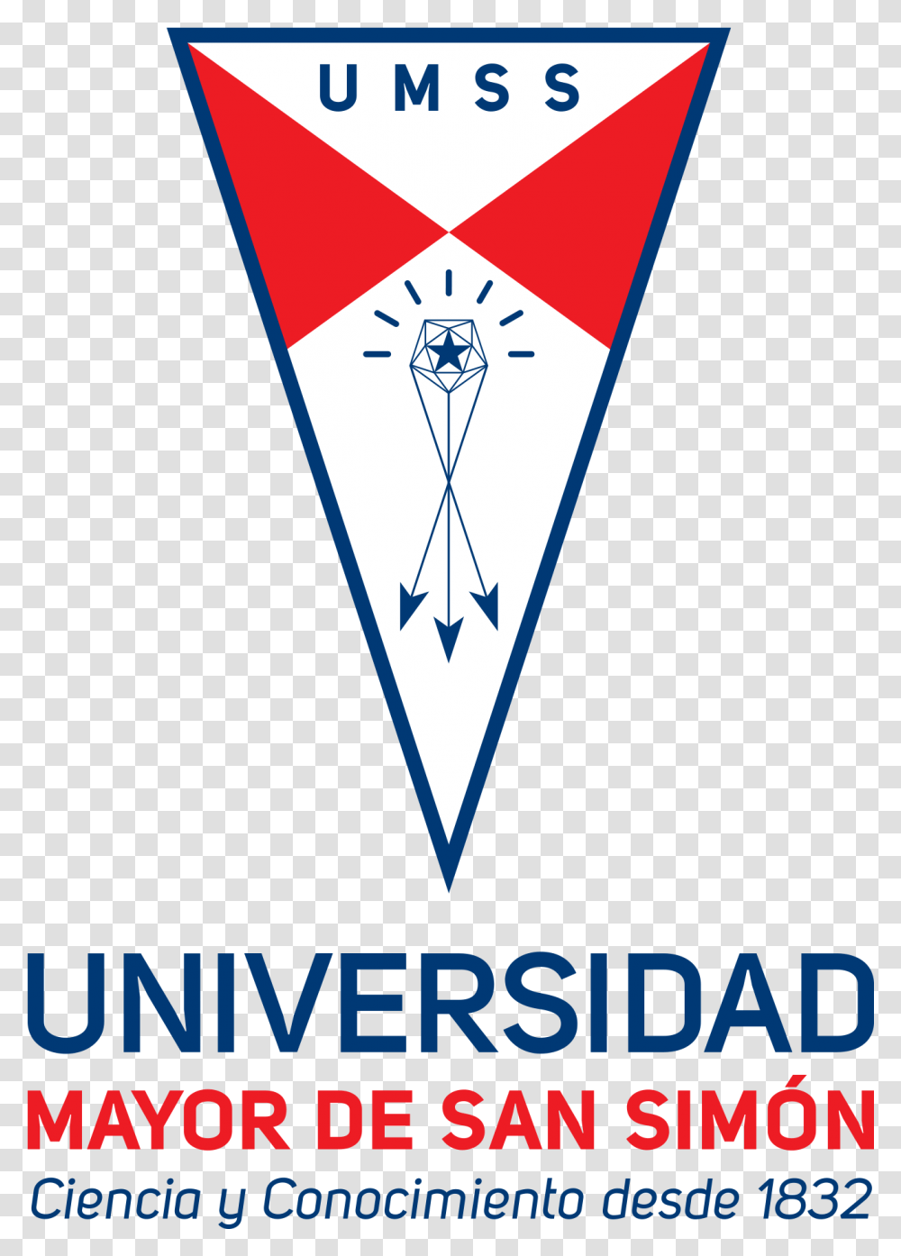 Marca Vertical Universidad Mayor De San Simn Cochabamba Triangle, Kite, Toy, Armor Transparent Png