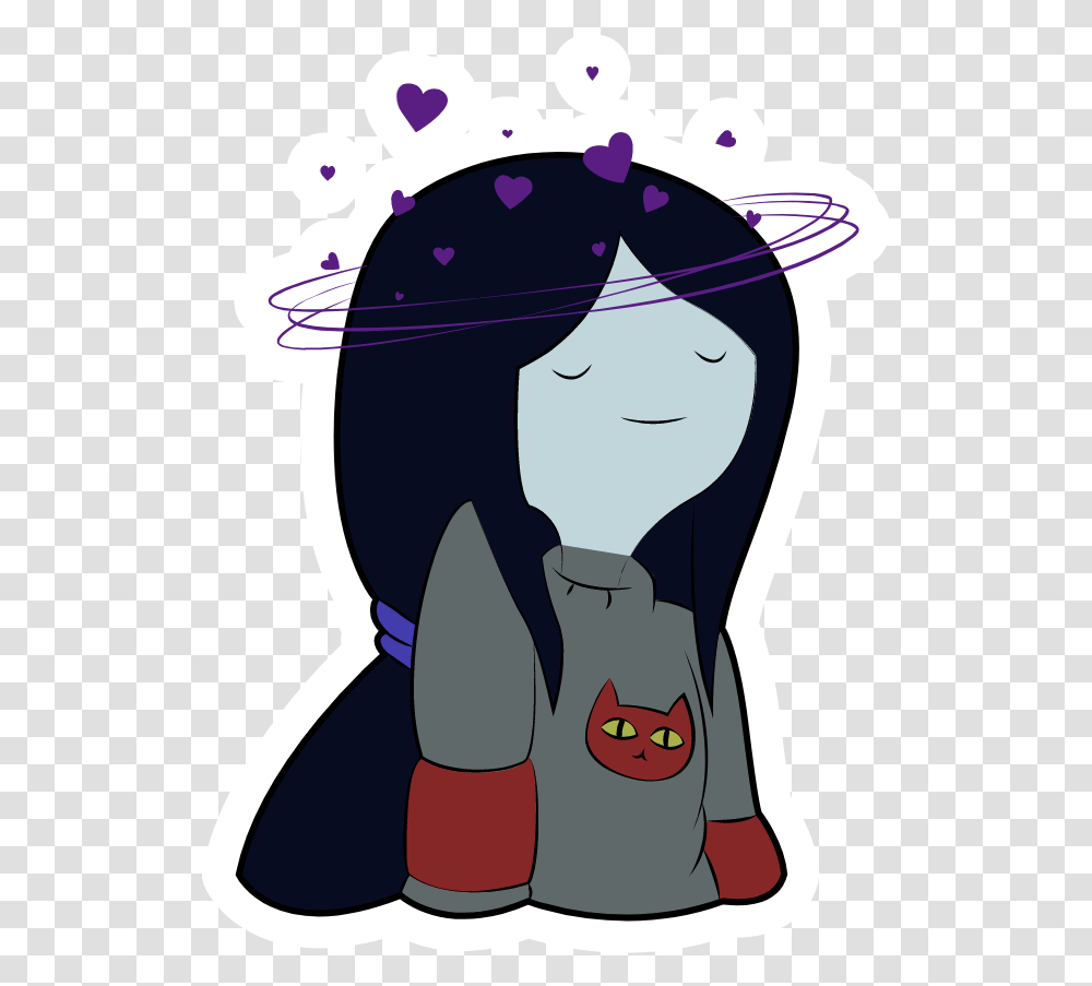Marceline Fell In Love Marceline The Vampire Queen Stickers, Clothing, Apparel, Graphics, Art Transparent Png