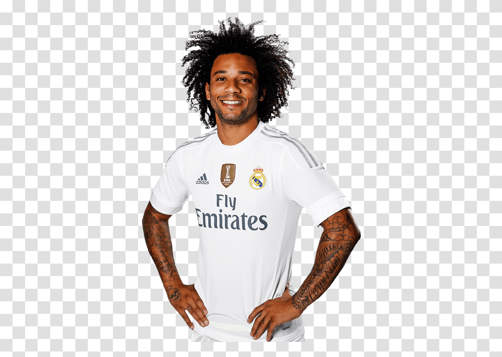 Marcelo Real Madrid, Apparel, Shirt, Person Transparent Png
