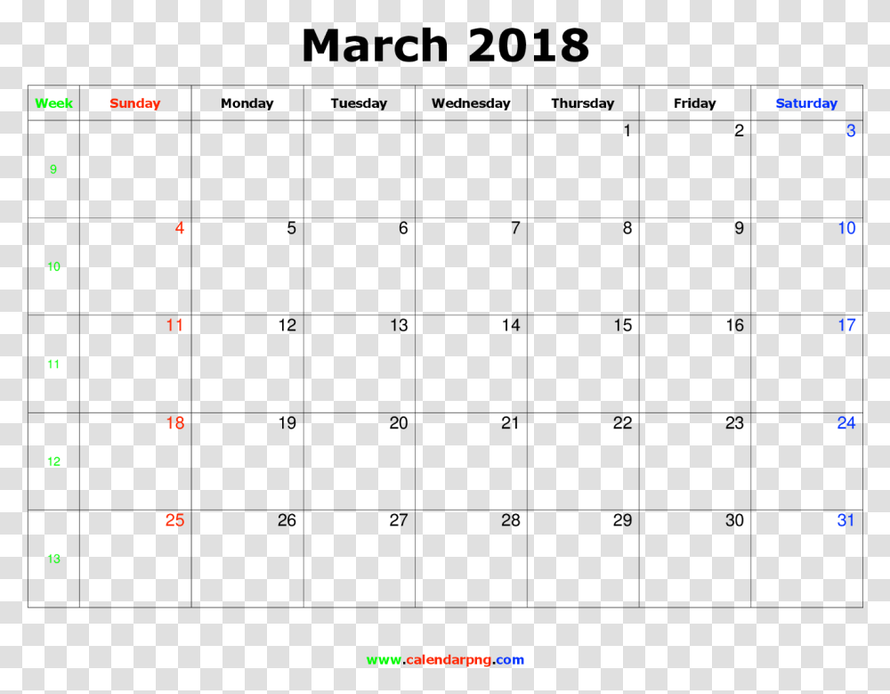 March 2018 Calendar Huy Tran Medium, Number, Plot Transparent Png