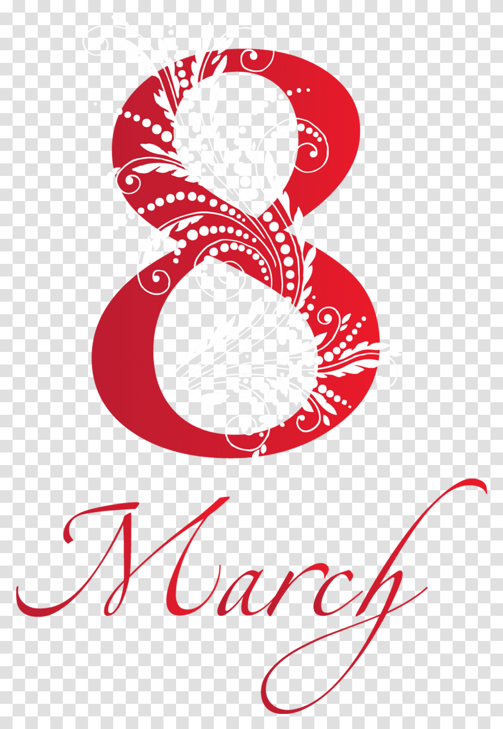 March Clipart 8 March Women's Day, Floral Design, Pattern Transparent Png