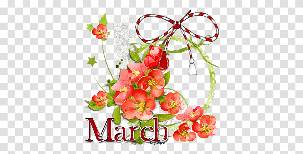 March Clipart Friendship Flower 1 March, Graphics, Floral Design, Pattern, Plant Transparent Png