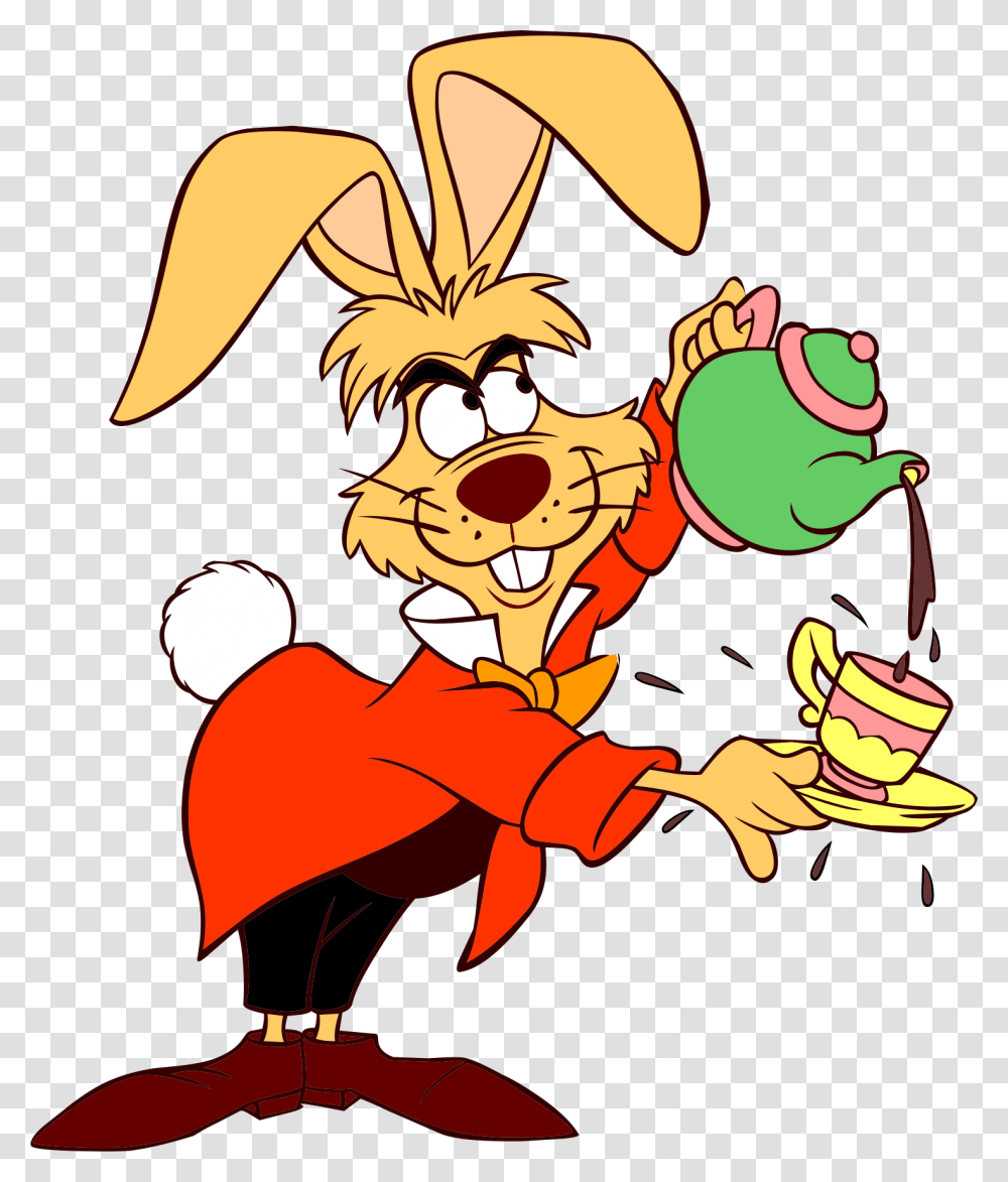 March Hare And Mad Hatter Clip Art Alice In Wonderland Characters Rabbit, Food, Plant, Comics, Book Transparent Png