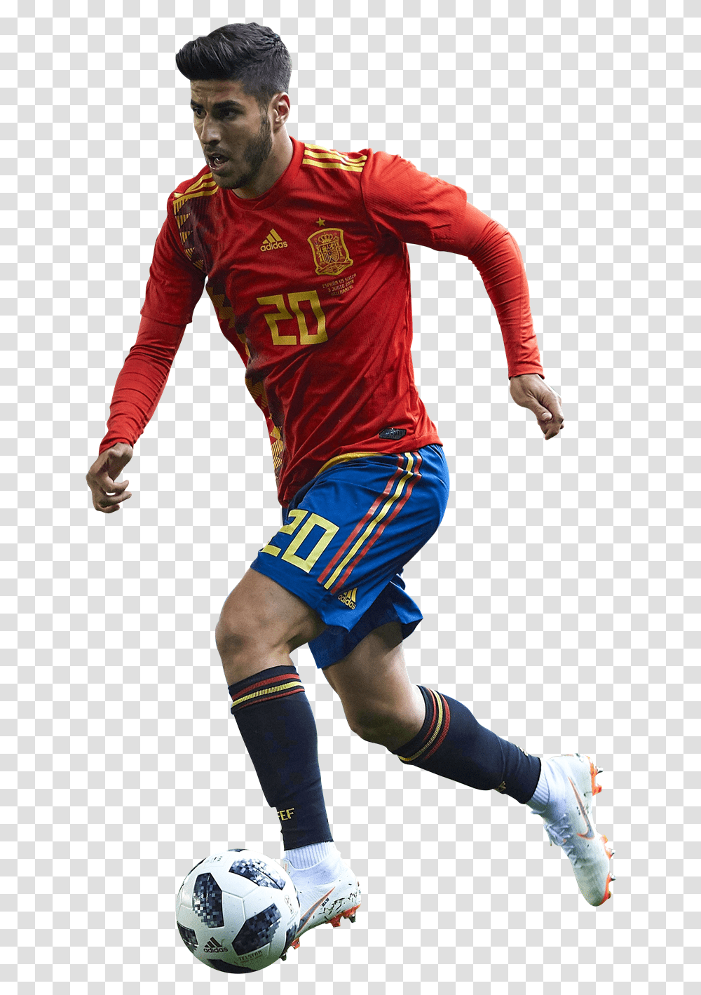 Marco Asensio Spain, Soccer Ball, Football, Team Sport, Person Transparent Png