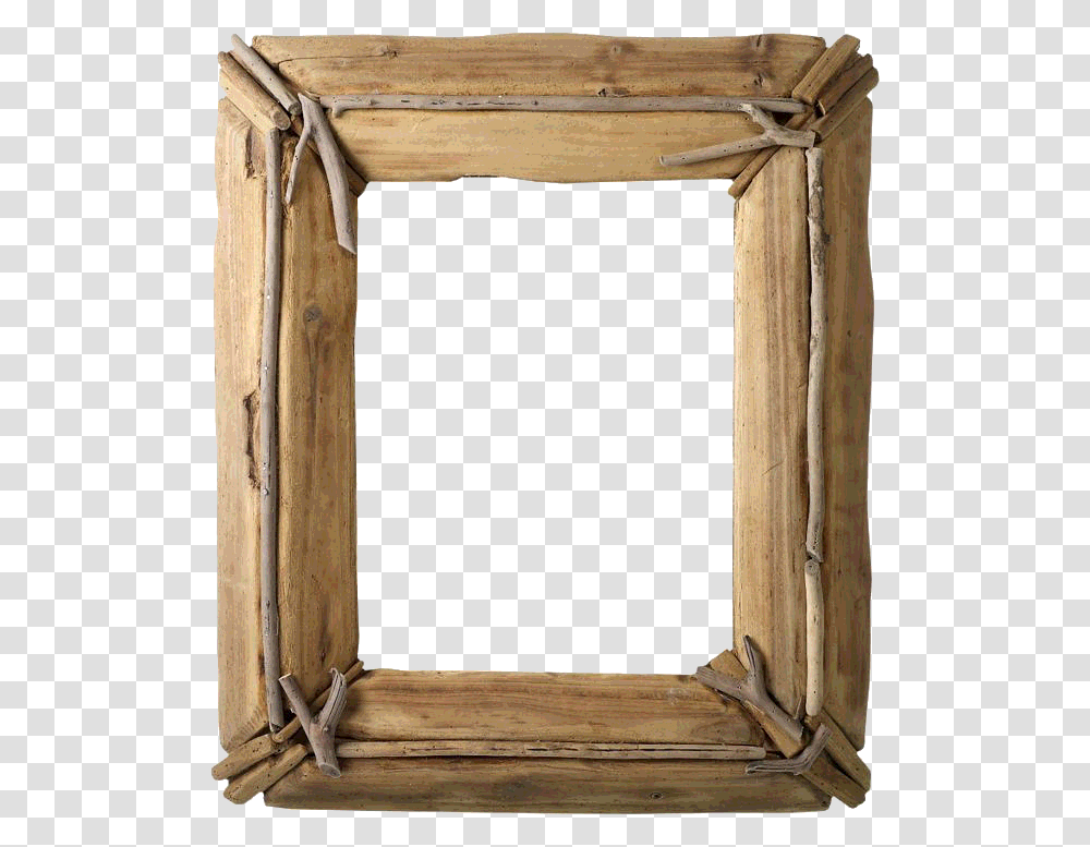 Marco Madera Rustico, Wood, Furniture, Cabinet, Mirror Transparent Png