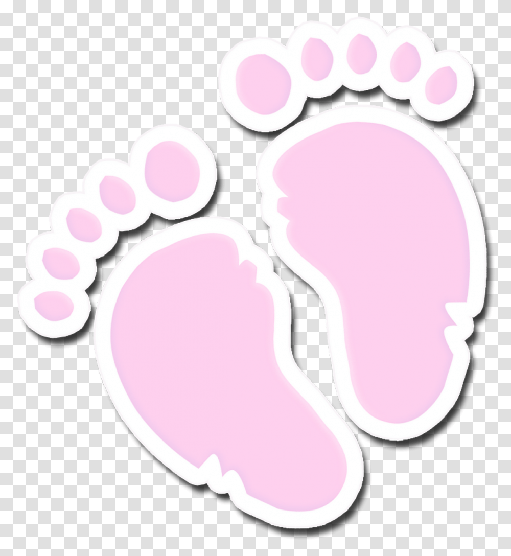 Marco Para Baby Shower Illustration, Footprint, Purple Transparent Png