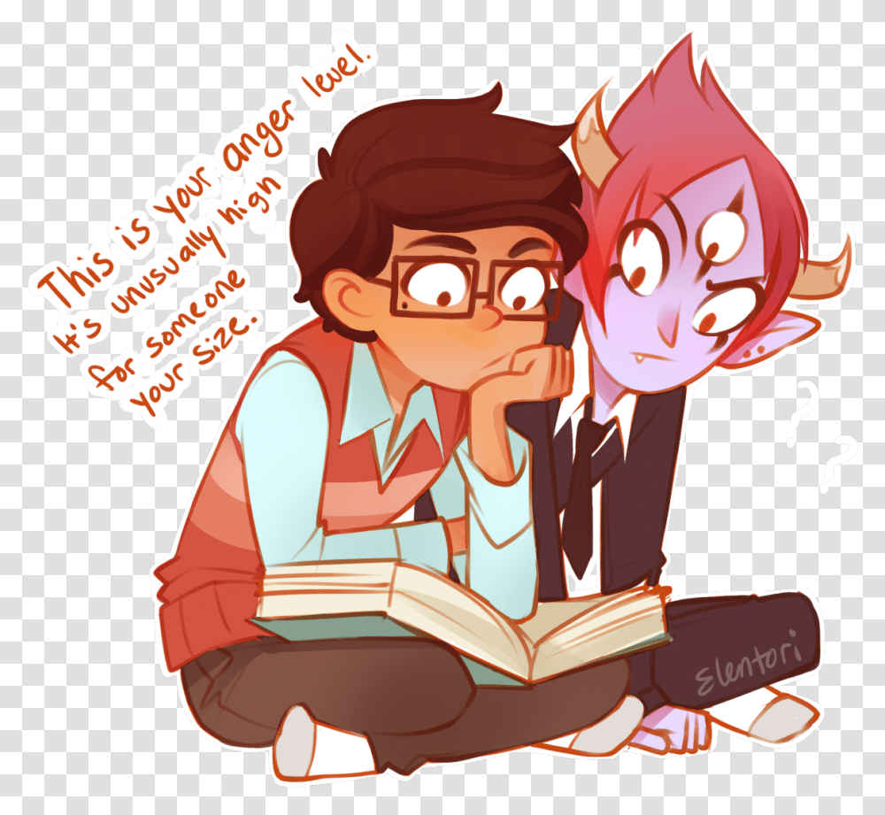 Marco X Tom Star Vs The Forces, Person, Human, Reading, Book Transparent Png