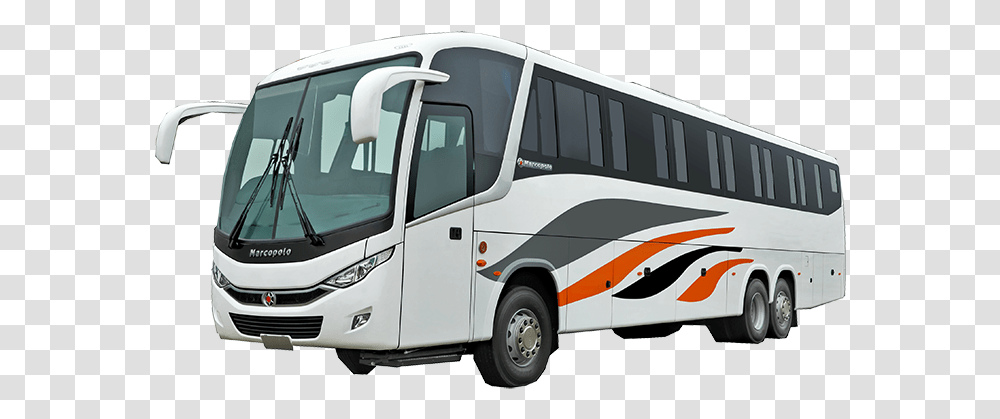 Marcopolo Bus China, Vehicle, Transportation, Tour Bus, Van Transparent Png