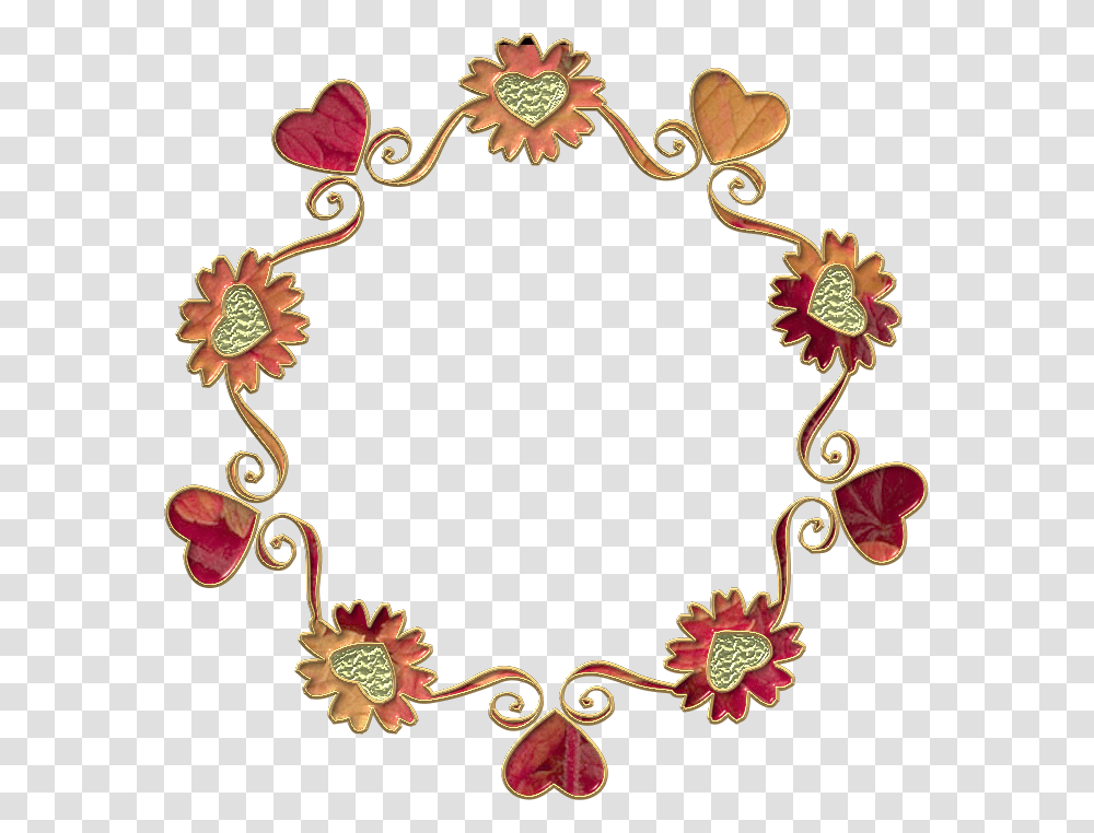 Marcos Decorativos De Flores, Pattern, Bracelet, Jewelry, Accessories Transparent Png