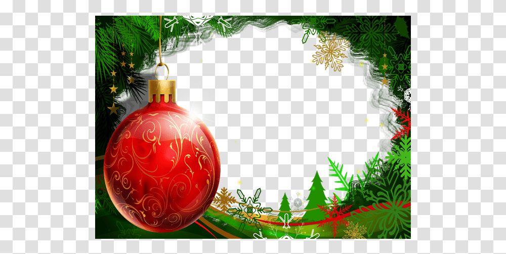 Marcos Para Fotos De Navidad Christmas Ball Background, Ornament, Tree, Plant, Pattern Transparent Png