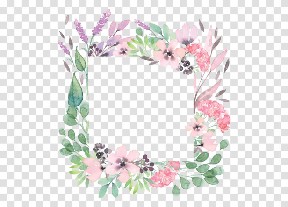 Marcos Para Word Flores Floral Border, Floral Design, Pattern, Graphics, Art Transparent Png