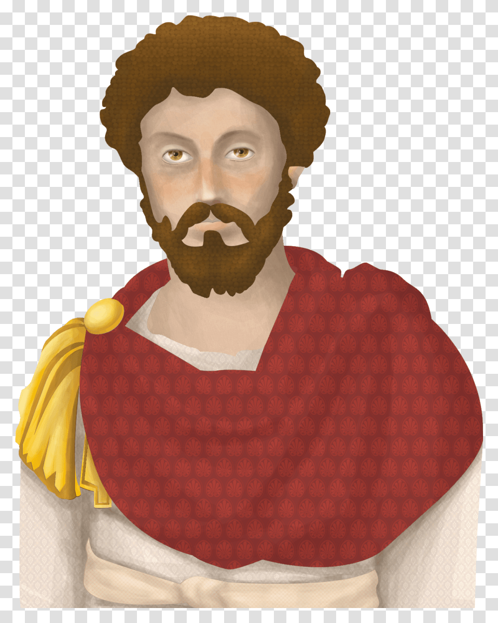 Marcus Aurelius Copyright Rocio De Torres Cartoon Picture Of Marcus Aurelius, Person, Human, Head Transparent Png