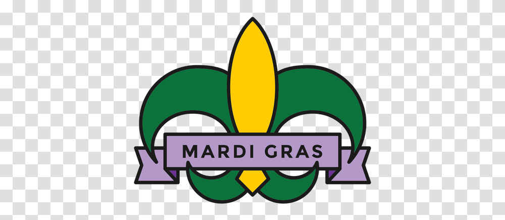 Mardi Gras Badge Colored & Svg Vector File Mardi Gras Curly Ribbon Svg, Logo, Symbol, Graphics, Art Transparent Png