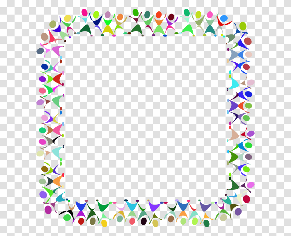 Mardi Gras Bead Clipart Cute Border Frame, Purple, Rug, Confetti Transparent Png