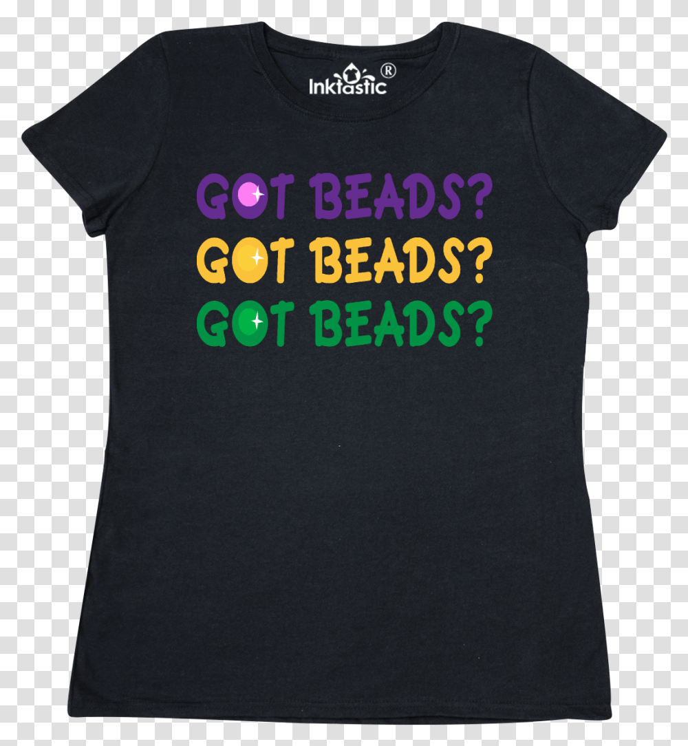 Mardi Gras Beads Women Active Shirt, Apparel, T-Shirt Transparent Png