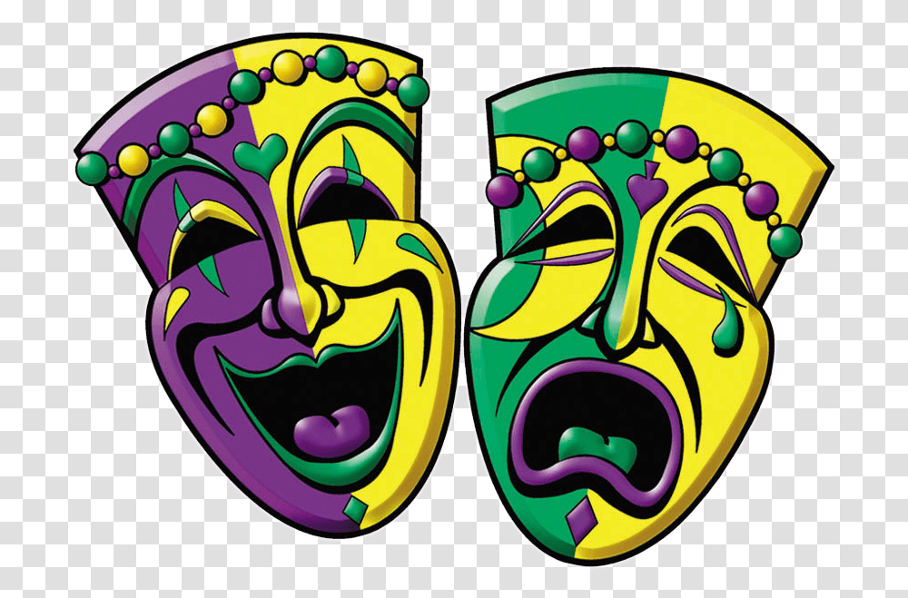 Mardi Gras Comedy And Tragedy, Label Transparent Png