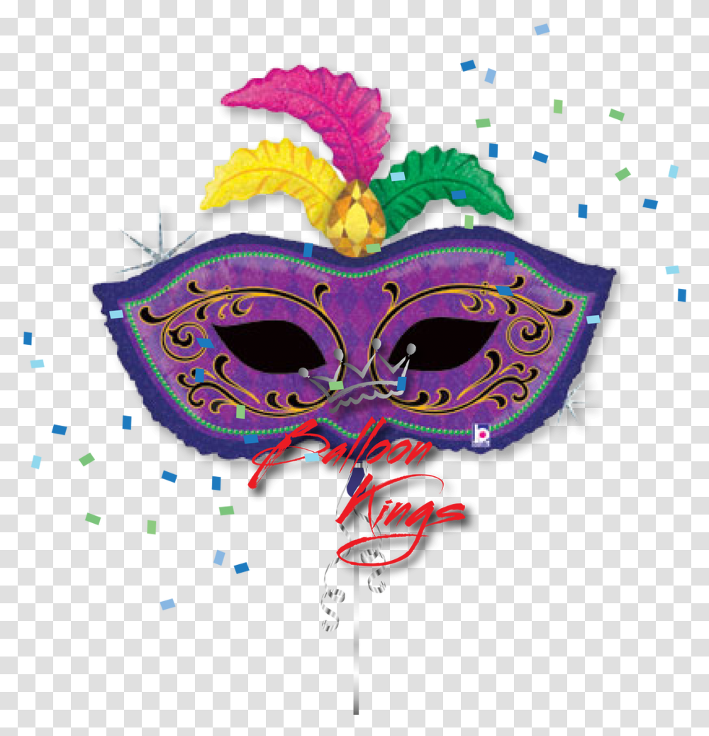 Mardi Gras Feather Mask, Parade, Crowd, Carnival Transparent Png
