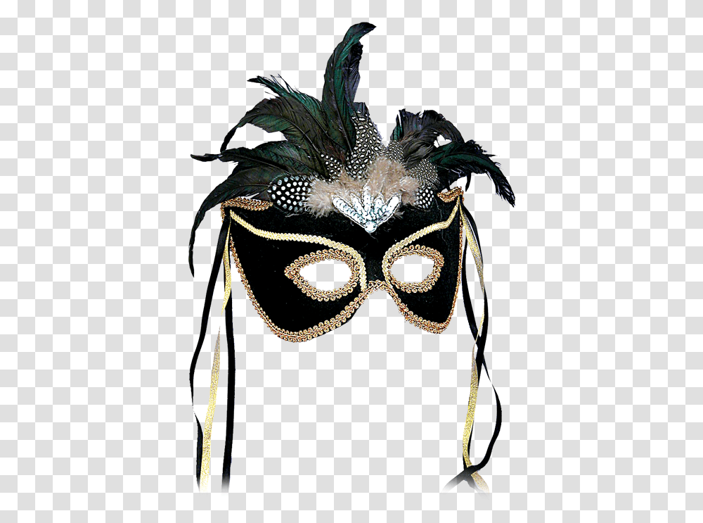Mardi Gras Feathers Masquerade Ball Attire Female, Costume, Mask, Crowd, Parade Transparent Png