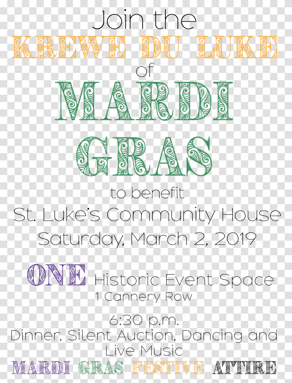Mardi Gras Invitation For Web Calligraphy, Alphabet, Word, Bazaar Transparent Png