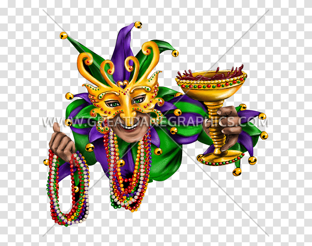 Mardi Gras Jester Production Ready Artwork For T Shirt Printing, Parade, Carnival, Crowd, Diwali Transparent Png