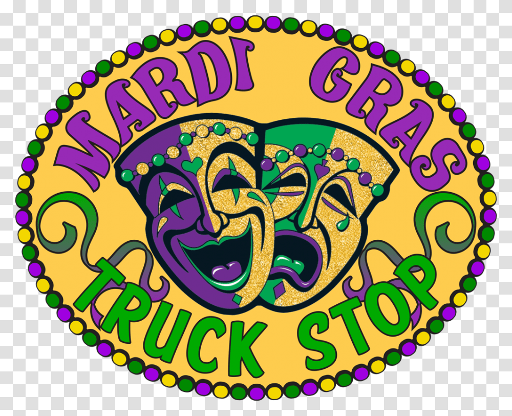 Mardi Gras Logo Left Aligned Circle, Parade, Crowd, Carnival Transparent Png