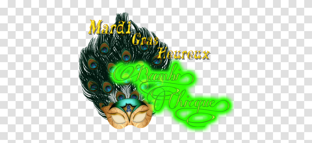 Mardi Gras Mask Bampu Legacies Of Secondlife, Green, Land Transparent Png