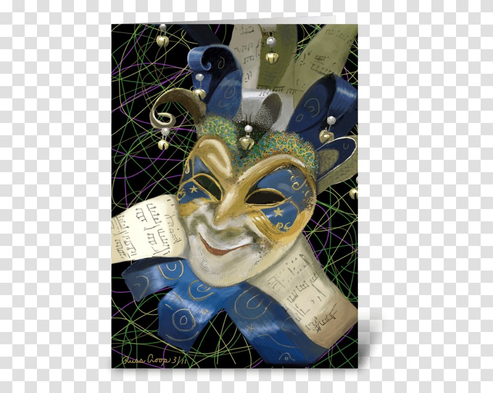 Mardi Gras Mask Greeting Card, Crowd, Carnival, Parade, Festival Transparent Png