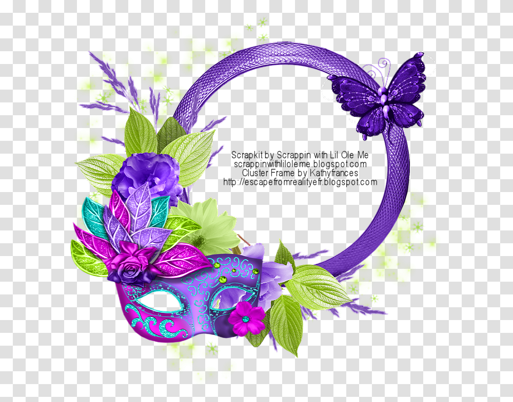 Mardi Gras Masks And Beads Cadre Photo Mardi Gras, Floral Design, Pattern Transparent Png