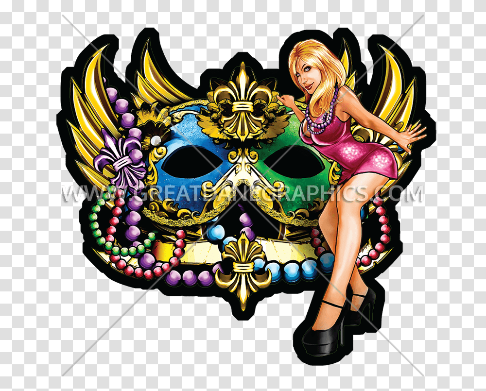 Mardi Gras Party Production Ready Artwork For T Shirt Printing, Parade, Person, Human, Crowd Transparent Png